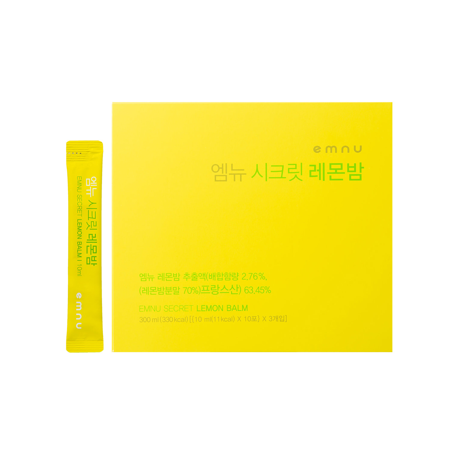 [유통기한 23-08-22] EMNU SECRET LEMONBALM엠뉴 시크릿 레몬밤 (30포)